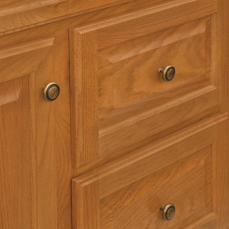 Hampton 36 in. W x 21 in. D x 33.5 in. H Bathroom Vanity Cabinet Only in Oak