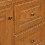 Hampton 36 in. W x 21 in. D x 33.5 in. H Bathroom Vanity Cabinet Only in Oak