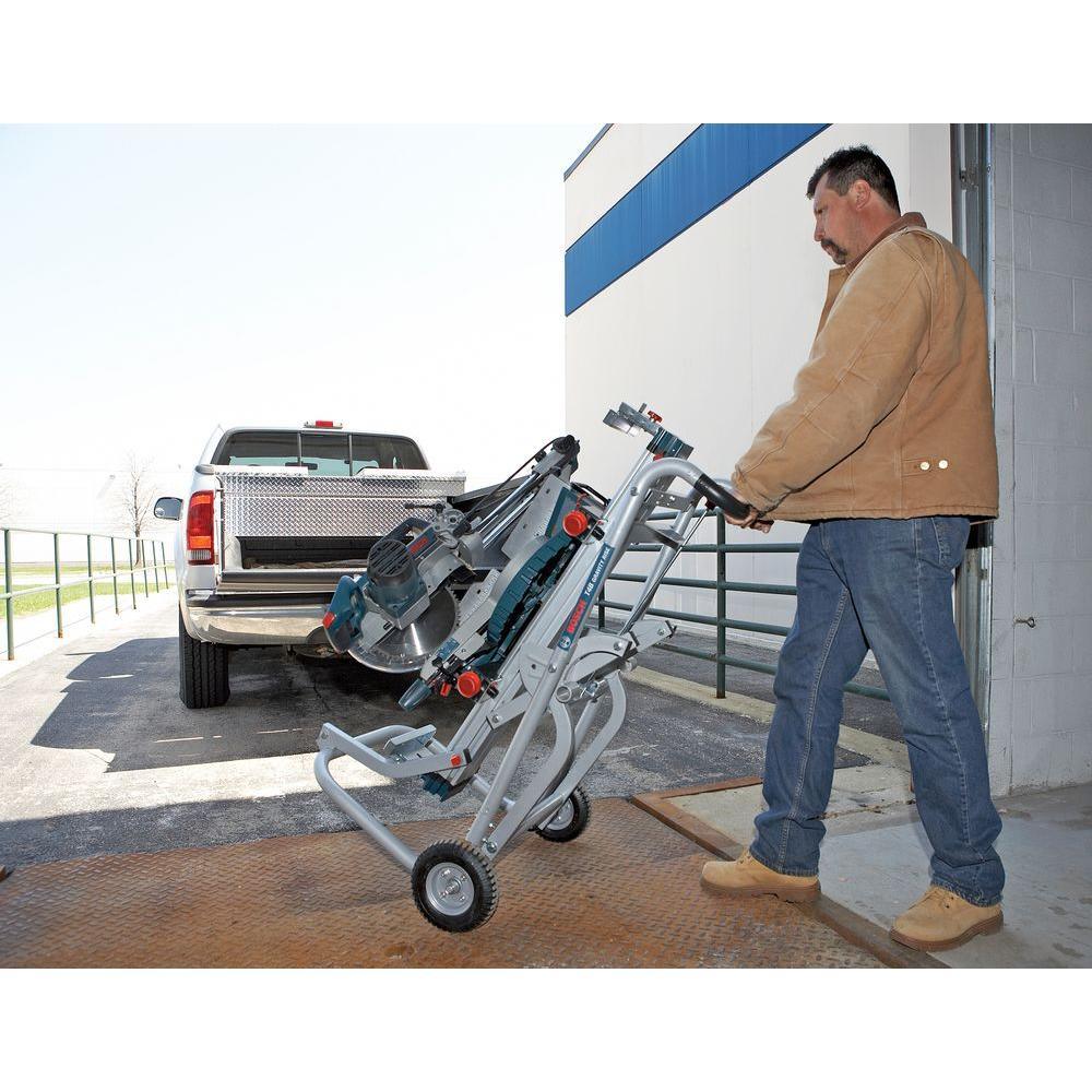 Portable Folding Gravity Rise Miter Saw Stand with Wheels - Super Arbor