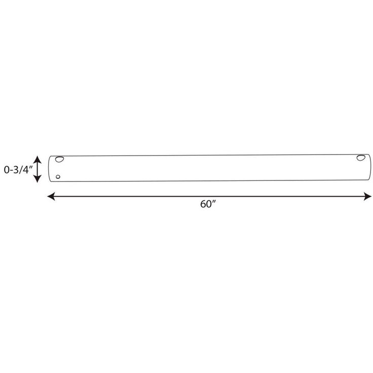 AirPro 60 in. White Extension Downrod