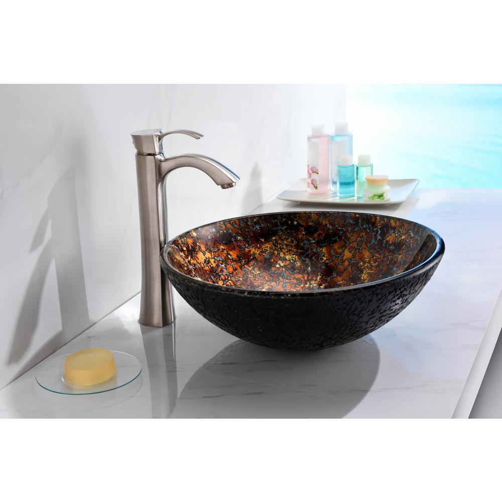 Alto Series Vessel Sink in Molten Gold - Super Arbor
