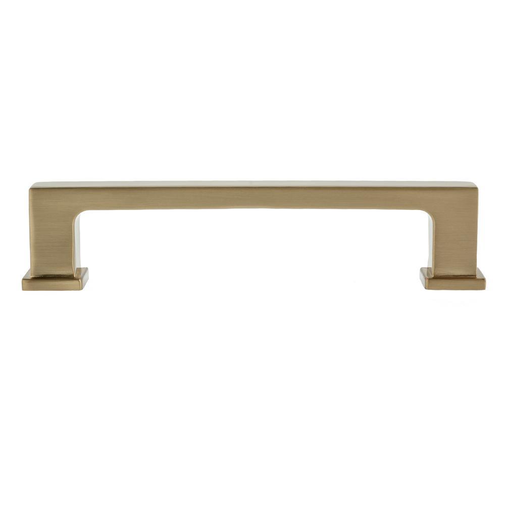 Chelsey 4 in. Satin Brass Drawer Pull - Super Arbor