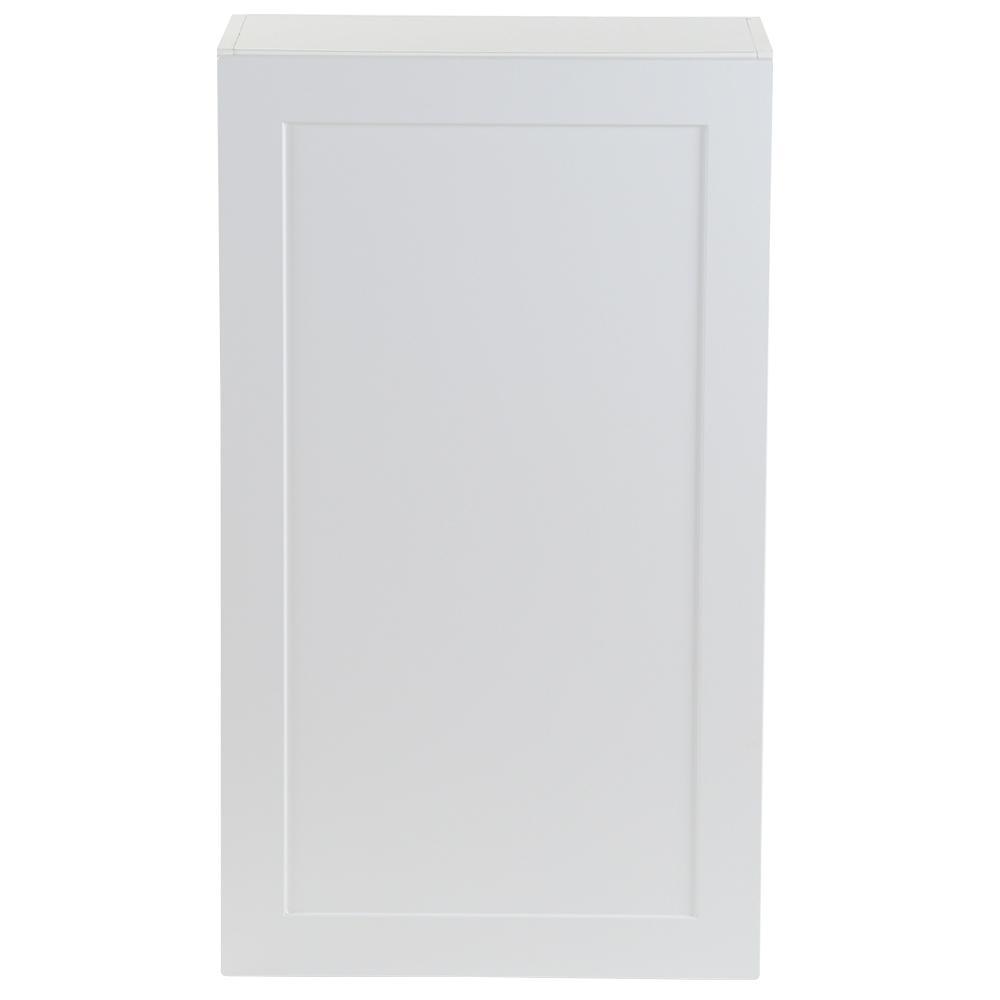 Cambridge Shaker Assembled 30x42x12.5 in. Wall Cabinet with 2 Soft Close Doors in White - Super Arbor