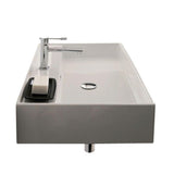Nameeks Teorema Wall Mounted Bathroom Sink in White