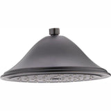 1-Spray 9.4 in. Single Wall Mount Fixed Rain Shower Head in Champagne Bronze - Super Arbor