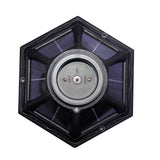 Polaris Solar Medium 1-Light Black Resin LED Outdoor Post Light and Bollard Lamp Post with Warm-White GS LED Bulb