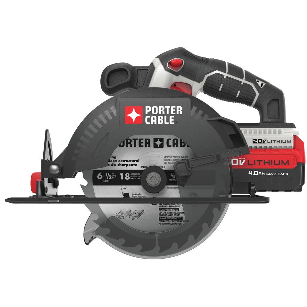 20-Volt MAX Cordless 6-1/2 in. Circular Saw (Tool-Only) - Super Arbor