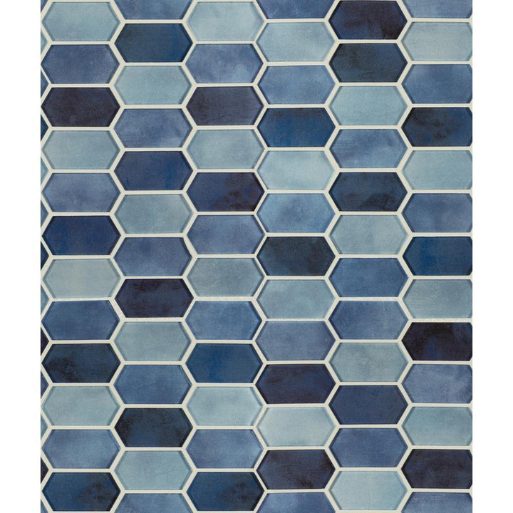 Boathouse Picket 10 in. x 12 in. x 8 mm Glass Mesh-Mounted Mosaic wall Tile ( 8.30 sq. ft. / case ) - Super Arbor