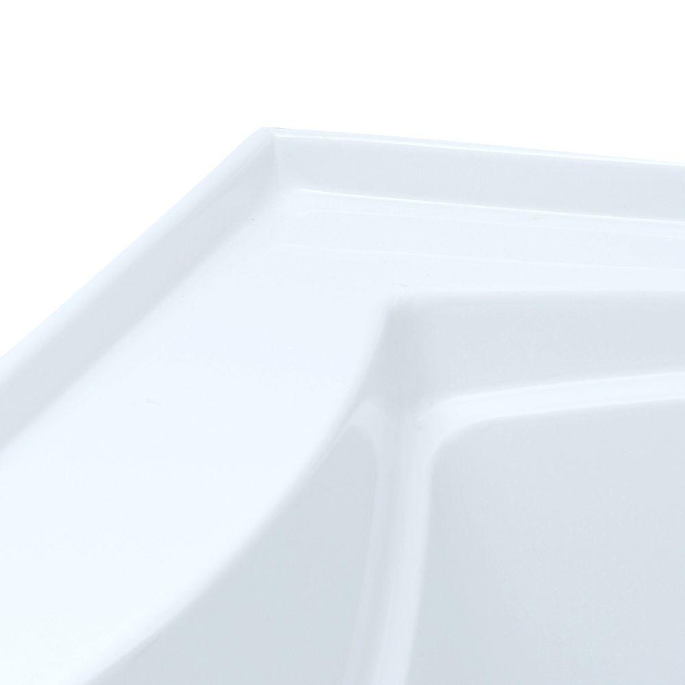 Mariposa 5 ft. Whirlpool Tub with Integral Farmhouse Apron Right-Hand Drain and Heater in White - Super Arbor