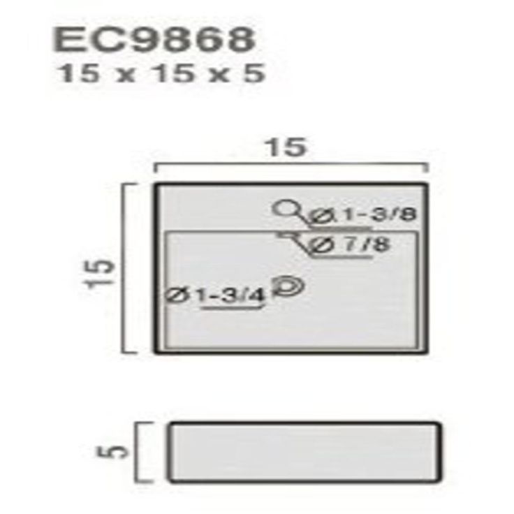 Elanti Wall-Mounted Square Bathroom Sink in White
