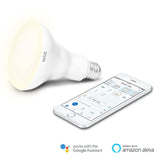 WiZ 72-Watt Equivalent BR30 Tunable Wi-Fi Connected Smart LED Light Bulb in White (4-Pack)