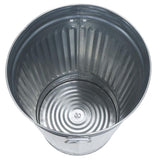 Behrens 31-Gallon Silver/Galvanized Metal Trash Can with Lid