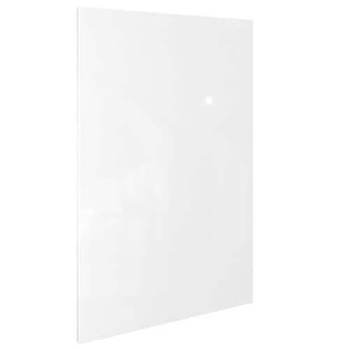 Cambridge 36-in W x 12-in H x 2-in D Glossy White Engineered Wood Door Base Stock Cabinet