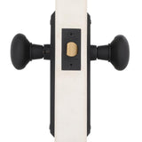 New York Plate 2-3/8 in. Backset Oil-Rubbed Bronze Privacy Bed/Bath New York Door Knob - Super Arbor