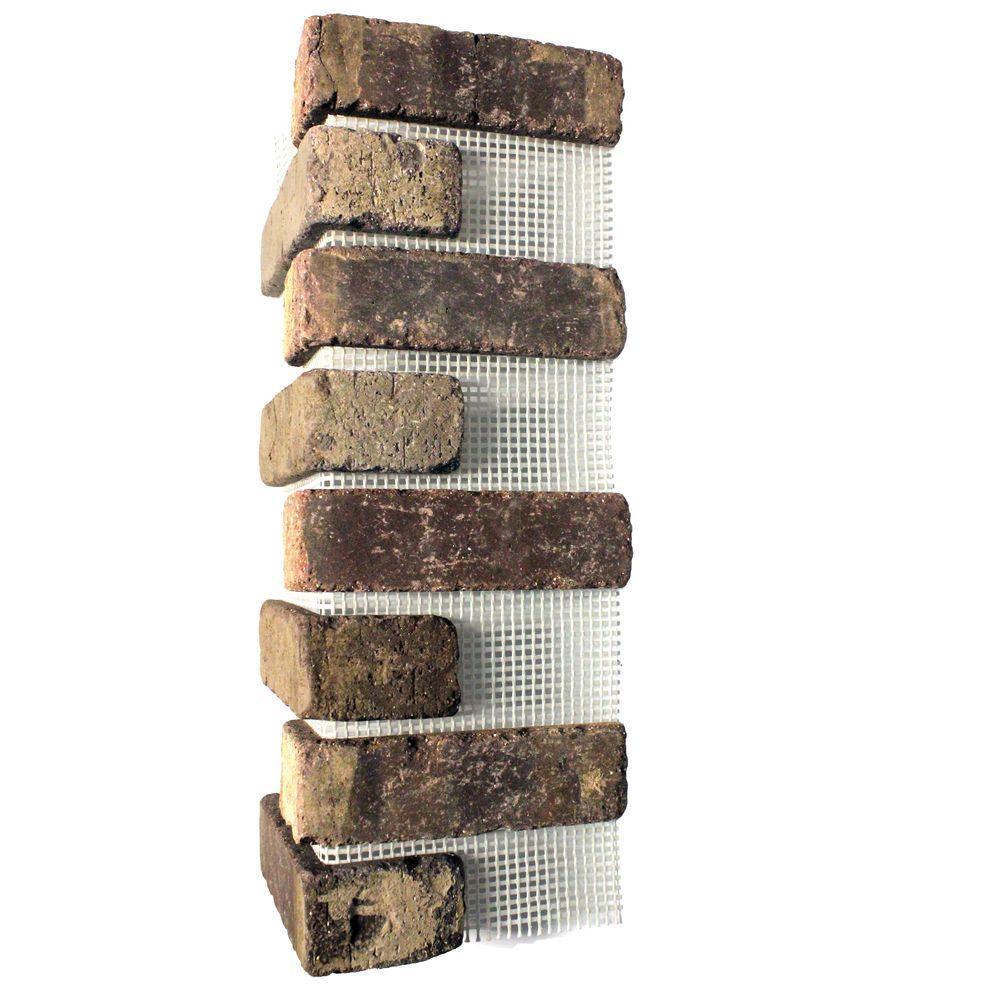 Brickwebb Rushmore Thin Brick Sheets - Corners (Box of 3 Sheets) 21 in x 15 in (5.3 linear ft.) - Super Arbor