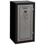40-Gun Fire/Water Safe with Electronic Lock, Matte Black and Silver - Super Arbor
