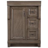 Naples 30 in. W 21.63 in. D Vanity Cabinet Only in Warm Cinnamon with Left Hand Drawers - Super Arbor