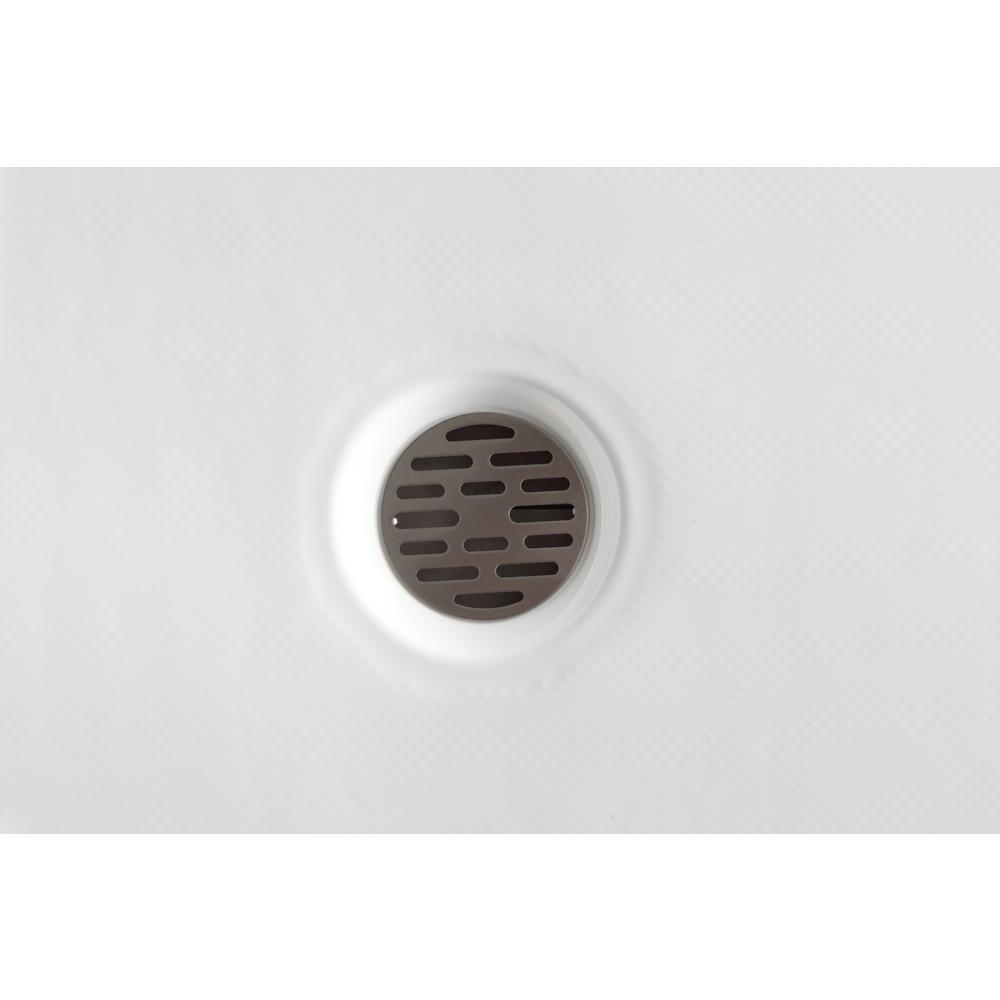 Vail 36 in. x 48 in. Double Threshold Shower Base in White - Super Arbor