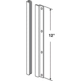 12 in. Bright Brass Steel Constructed Latch Shield, For Swing-In Doors (1-set) - Super Arbor