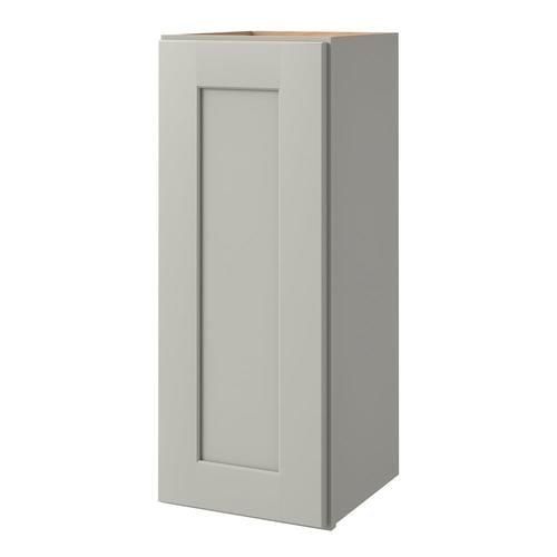 allen + roth Stonewall 12-in W x 36.125-in H x 12-in D Stone Maple Door Wall Semi-Custom Cabinet