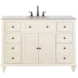 Hamilton Shutter 25 in. W x 22 in. D Bath Vanity in Sea Glass with Granite Vanity Top in Grey