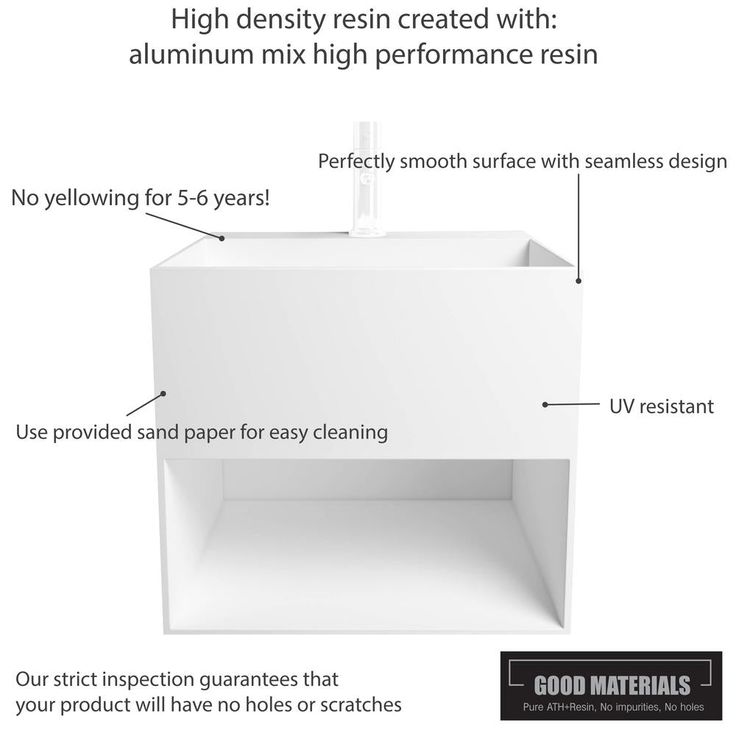 Dyconn Novara All in One Solid Surface Pedestal in Matte White
