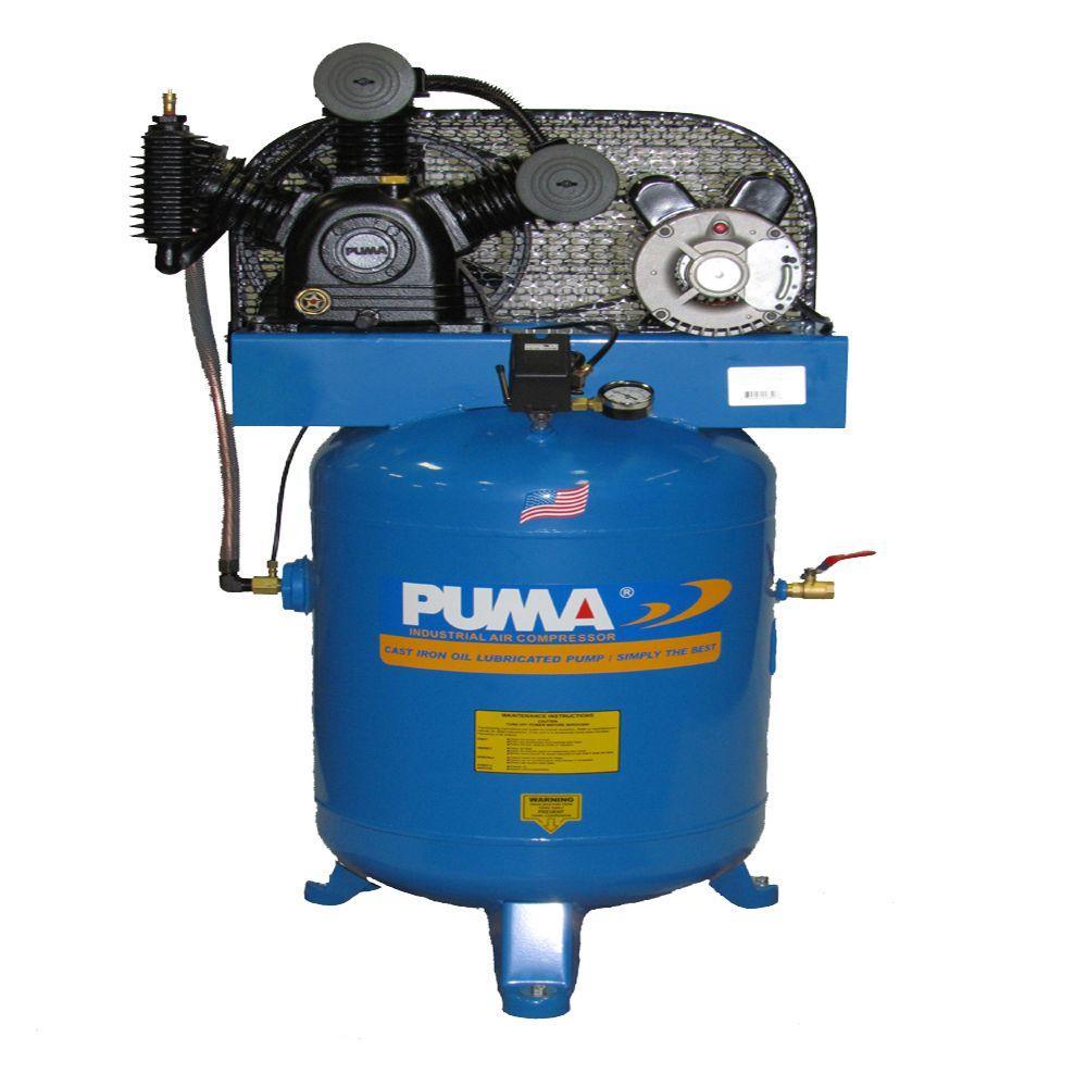 40 Gal. 5 HP Electric 2 Stage Air Compressor - Super Arbor
