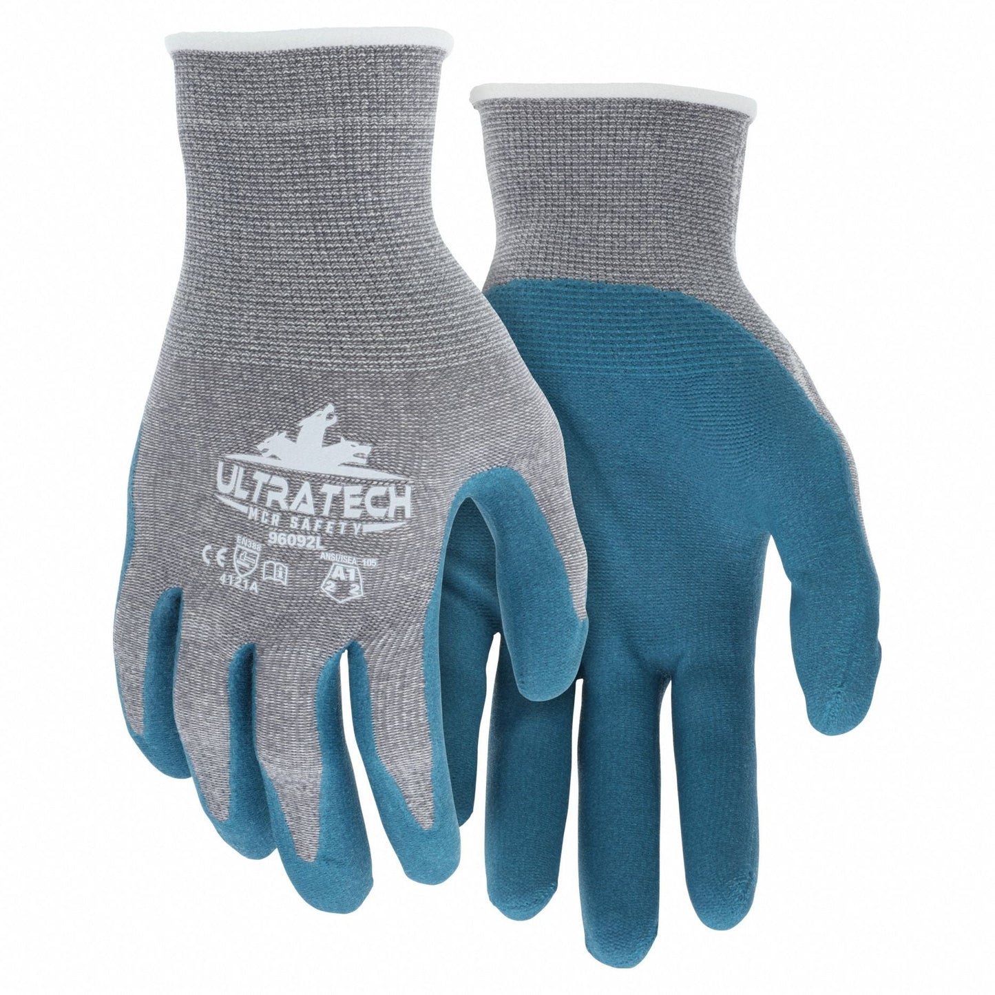 MCR SAFETY UltraTech Nitrile Coated Gloves - Medium, 12 Pack