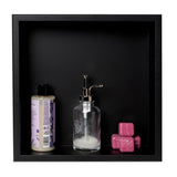 Matte Black 16 in. x 16 in. Stainless Steel Niche - Super Arbor