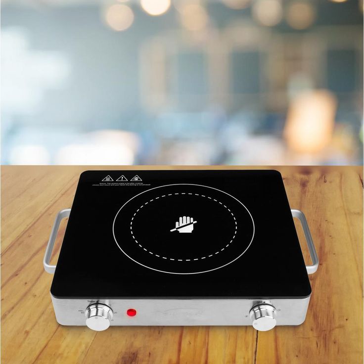 Single Burner 28 in. Black Infrared Electric Burner
