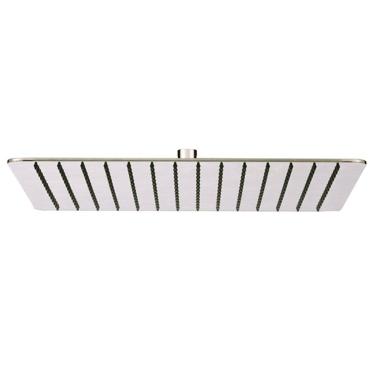Modern 1-Spray 16 in. Single Ceiling Mount  Fixed Rain Shower Head in Brushed Nickel