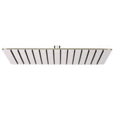 Modern 1-Spray 16 in. Single Ceiling Mount  Fixed Rain Shower Head in Brushed Nickel