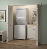 GE Gas Stacked Laundry Center with 3.8-cu ft Washer and 5.9-cu ft Dryer