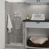 Harbor Gray 10-in x 11-in Matte Ceramic Hexagon Stone Look Floor and Wall Tile (0.83-sq. ft/ Piece)