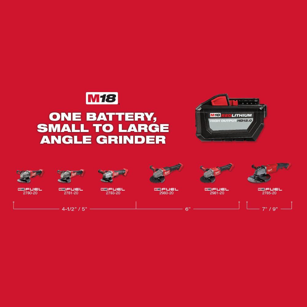M18 18-Volt Lithium-Ion Brushless Cordless Hammer Drill/Impact/Grinder Combo Kit (3-Tool) with 4-Batteries - Super Arbor