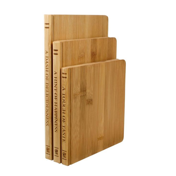 Library Bamboo 3-Piece Cutting Board Set