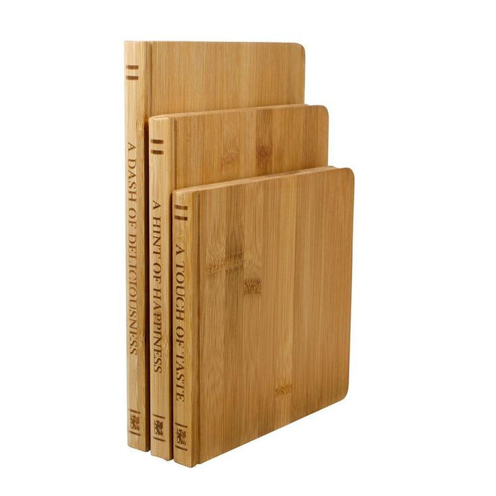 Library Bamboo 3-Piece Cutting Board Set