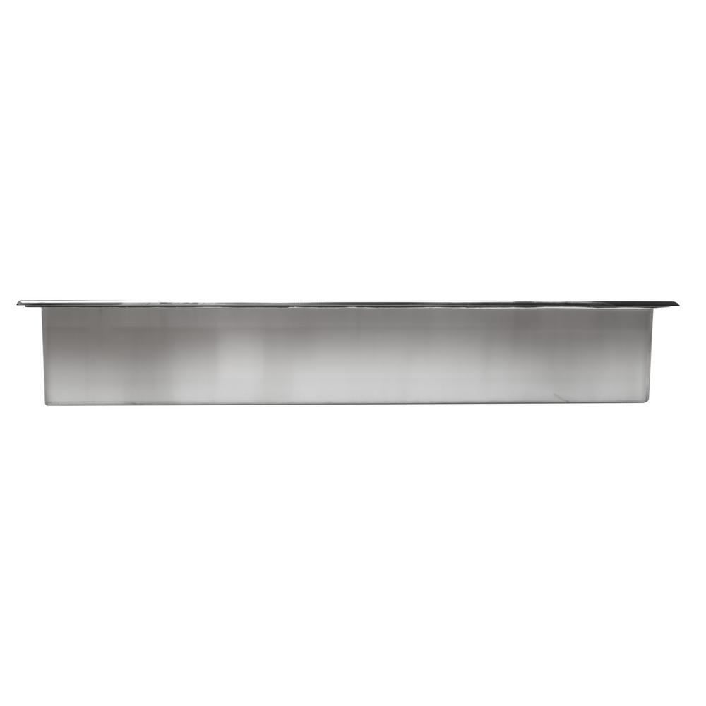 24 in. x 12 in. x 4 in. Niche in Polished Stainless Steel - Super Arbor