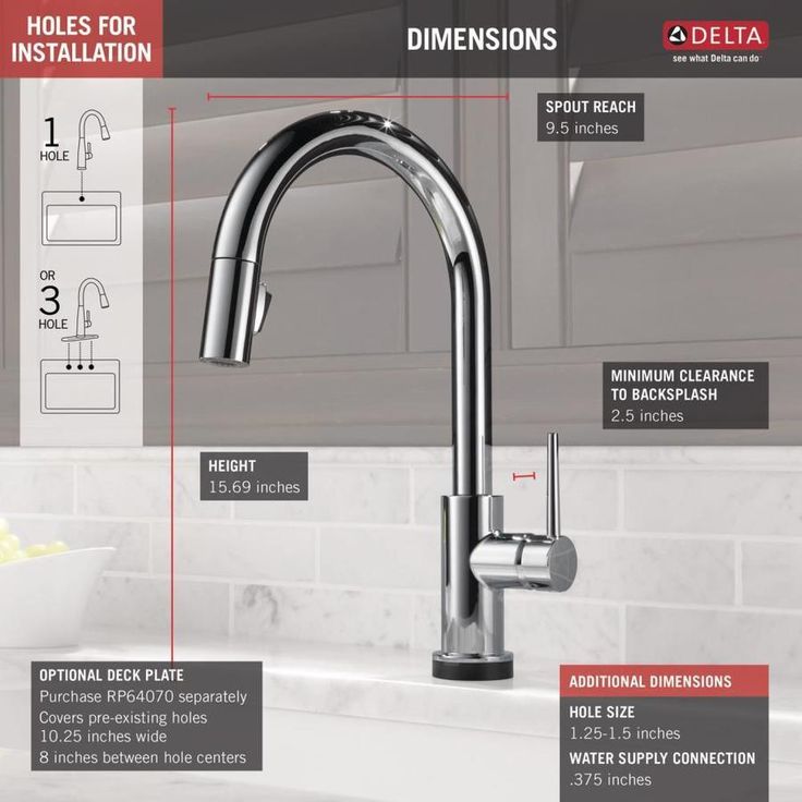 Delta Trinsic Touch2O Chrome 1-Handle Deck-Mount Pull-Down Touch Kitchen Faucet
