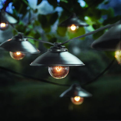 Outdoor/Indoor 11 ft. Line Voltage G40 Bulb Incandescent String Light (10-Heads) - Super Arbor