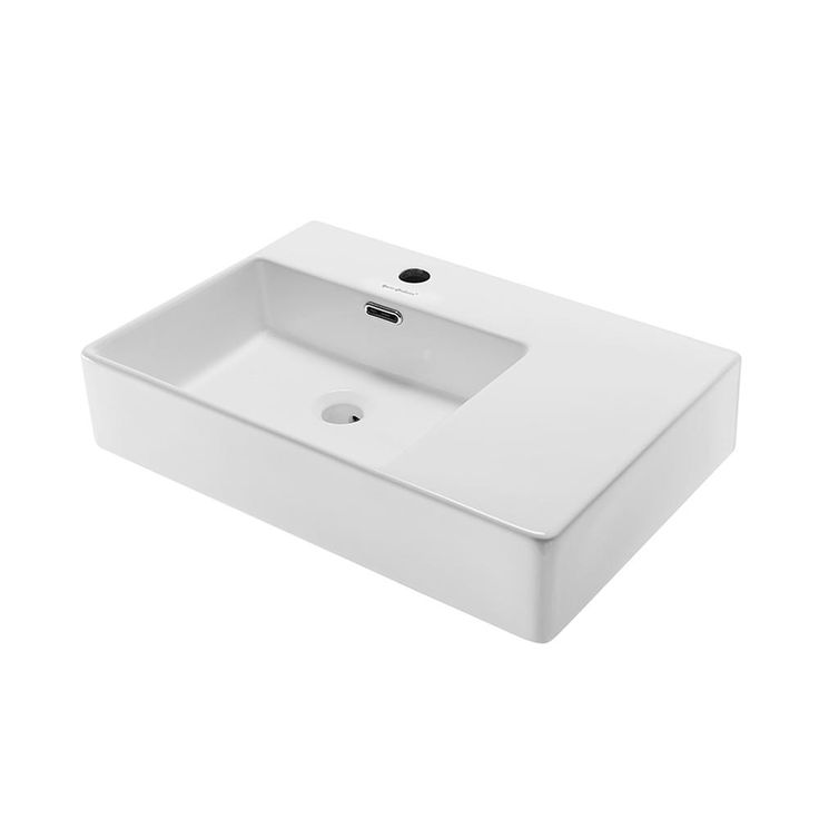 Swiss Madison St. Tropez Vessel Sink in Glossy White