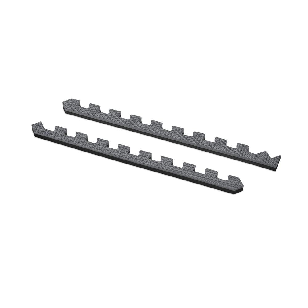 Norsk Gray/Black 24 in. x 24 in. EVA Foam Truly Reversible Interlocking Tile (60-Tile)