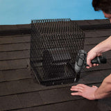 VentGuard 11 in. x 11 in. Roof Wildlife Exclusion Screen in Galvanized Black - Super Arbor