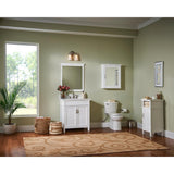 Ashburn 36 in. W x 21.75 in. D Vanity Cabinet in White - Super Arbor