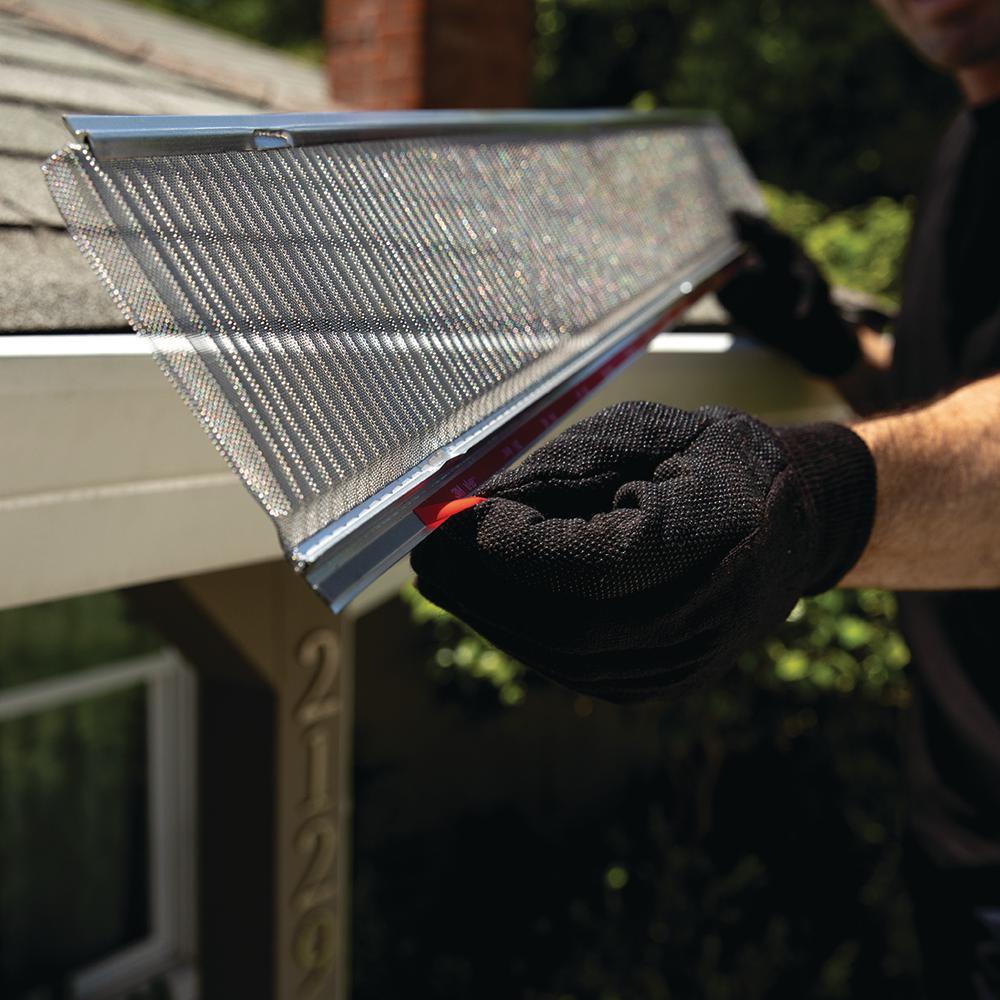 4 ft. L x 6 in. W Stainless Steel Micro-Mesh Gutter Guard (20-Pack) - Super Arbor