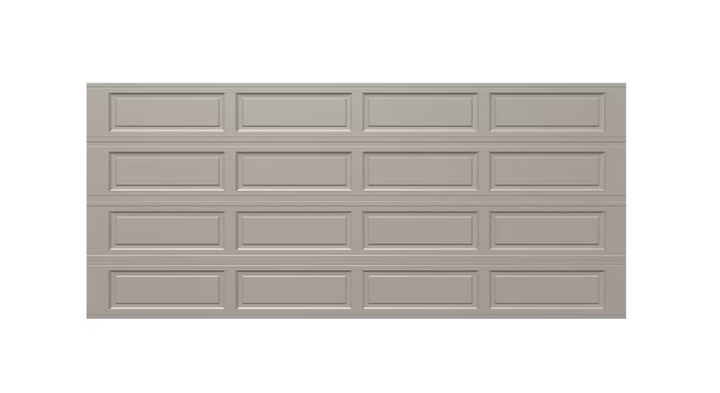 Wayne Dalton Classic Steel Model 9100 16-ft x 7-ft Insulated Taupe Double Garage Door