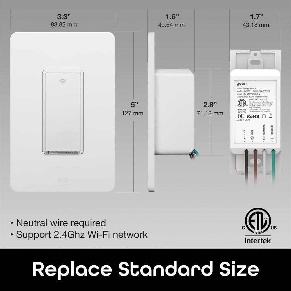 Tap Smart Wi-Fi Light Switch - Super Arbor