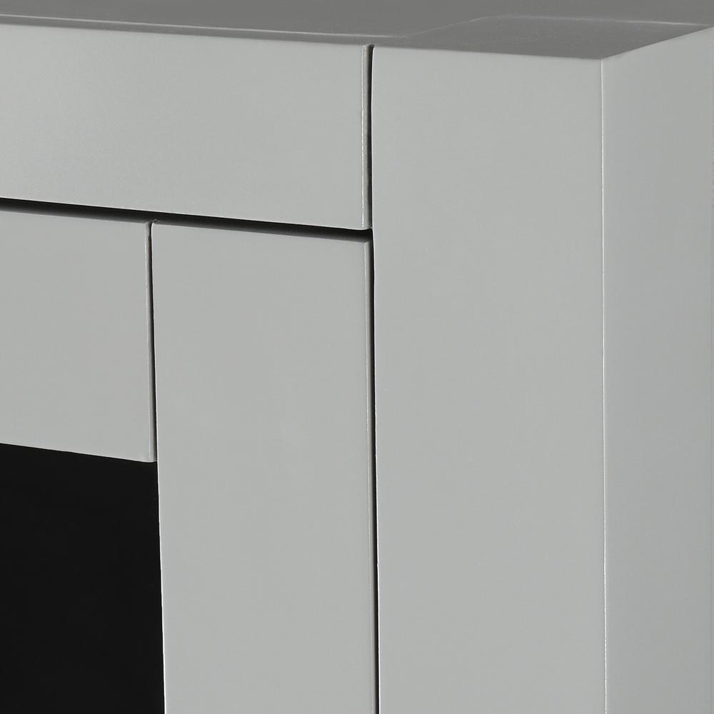 Modero 24 in. W x 71 in. H x 20 in. D Bathroom Linen Storage Tower Cabinet in Chilled Gray - Super Arbor