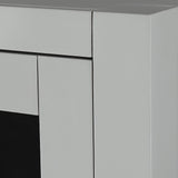 Modero 24 in. W x 71 in. H x 20 in. D Bathroom Linen Storage Tower Cabinet in Chilled Gray - Super Arbor