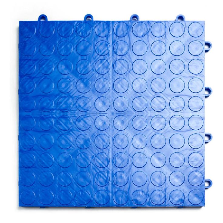 MotorDeck 12 in. x 12 in. Coin Royal Blue Modular Tile Garage Flooring (24-Pack)